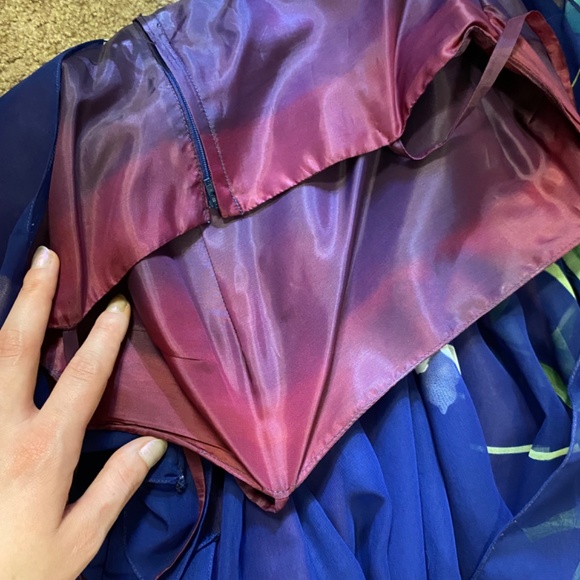 70’s Handmade Chiffon Dress - Picture 6 of 7